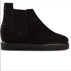 Roberto Del Carlo Black Concealed Wedge Boots